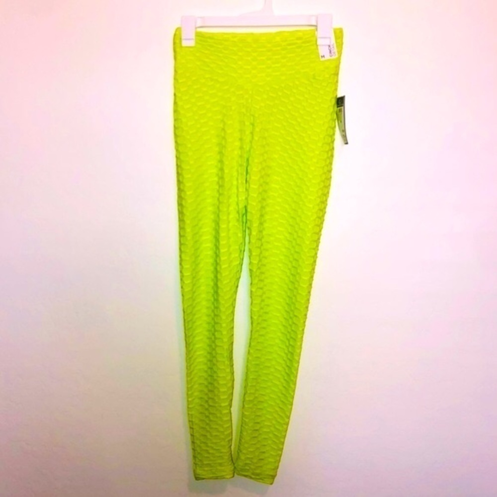 RUE21 Lime Green Honey Comb Leggings